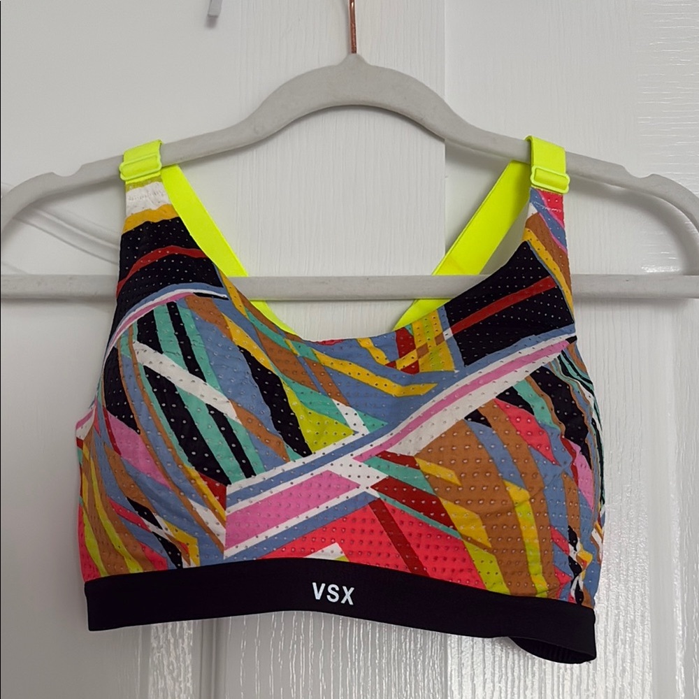 VSX Multicolor Geometric Sports Bra